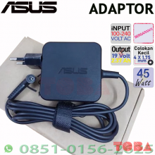 ADAPTOR NOTEBOOK ASUS 19V 2.37A SQUARE ORI COLOKAN 4.0 MM - KECIL - AD1-9V2-37SQCK