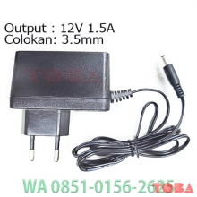 ADAPTOR ROUTER 12V 1.5A COLOKAN 3.5MM - ADP-12V-1A5C35