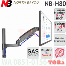 BREKET MONITOR 17 - 27 INCH  PADA MEJA - NBH-80 - SISTEM GAS DAN PEGAS - BRC-NBY-NBH800