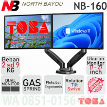 BREKET TV MONITOR NORTH BAYOU NB-F160 17-27 INCH - BRC-NBY-NBF160