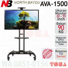 BREKET TV STAND RODA NORTH BAYOU AVA-1500-60-1P- 32 SD 70 INCH - BRC-NBA-VA1500