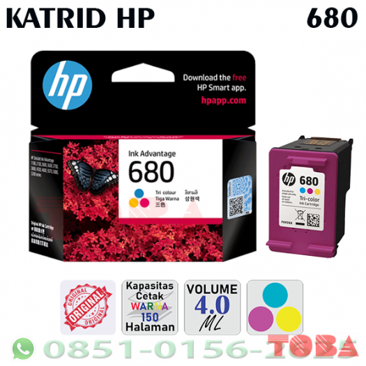 CARTRIDGE HP 680 COLOR F6V26AA - CRI-PHP-680CLR