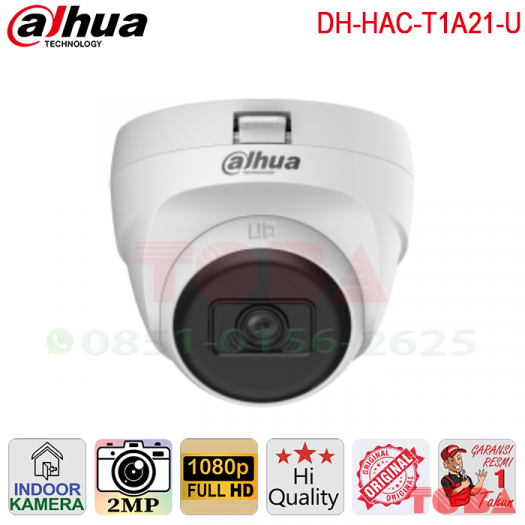 CCTV DAHUA DH-HAC-T1A21-U 2MP IR EYEBALL INDOOR - CDH-HAC-T1A21U
