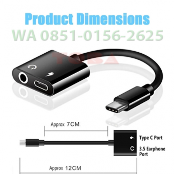 CONVERTER AUDIO 3.5MM TYPE C + INPUT POWER JH-020  - CAU-XTC-PJH020