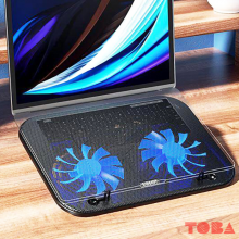 COOLERPAD ROBOT RT-LCS01 2 FAN ULTRA SILENT 1 PORT USB - LED - NCP-RB4-FLCS01