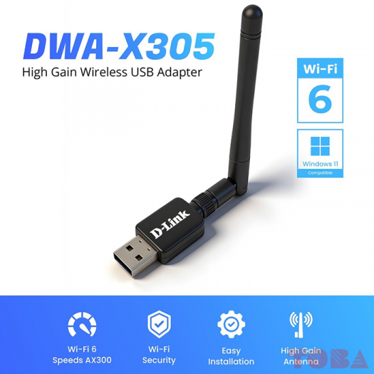 D-LINK USB WIFI DWA-X305 WiFI 6.0 - WFU-DLD-WAX305