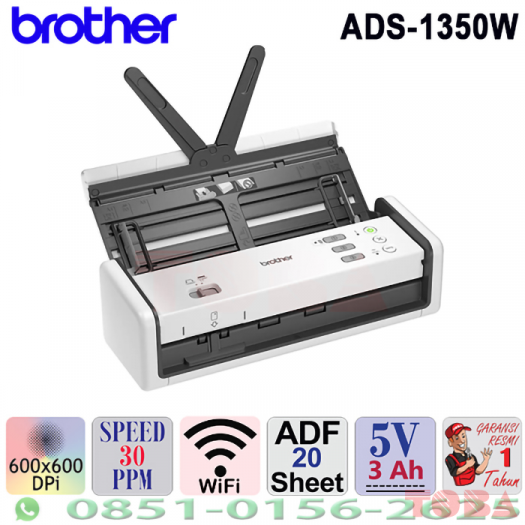 DOKUMEN SCANNER BROTHER ADS-1350W  - SCN-BAD-S1350W