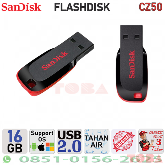 FLASH DISK SANDISK CRUISER EDGE CZ50 16 GB - UFD-SND-16CZ50