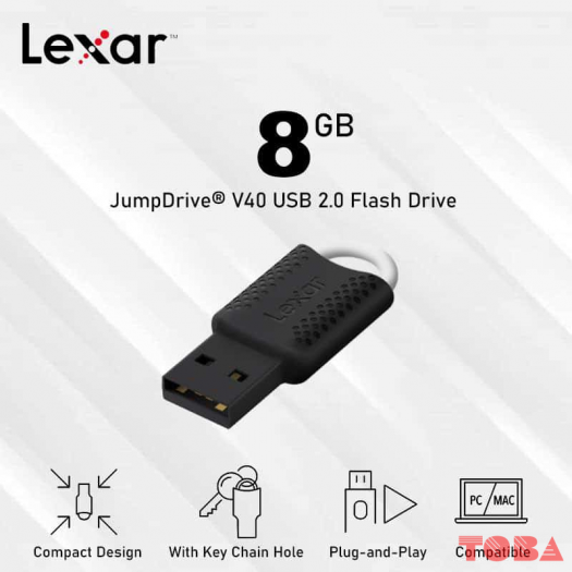 FLASHDISK LEXAR JUMPDRIVE V40 8 GB USB 2.0