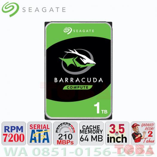 HARDDISK INTERNAL PC SEAGATE BARRACUDA  1 TERRA BYTE - HDP-SGT-1TBBRC