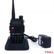 HT POFUNG UV-5R 128 CH UHF VHF DUAL BAND + HANDS FREE - HITAM - WLT-PFG-PFUV5R