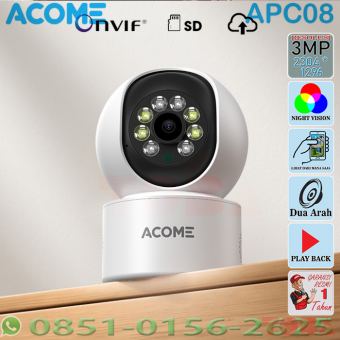 IPCAM ACOME APC08 3MP 1296P FHD INDOOR - iPC-ACM-iAPC08