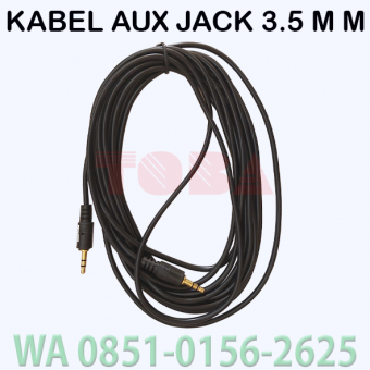 KABEL AUDIO 3.5 MM MALE TO MALE 5 METER - KBL-AUD-MTM5MT