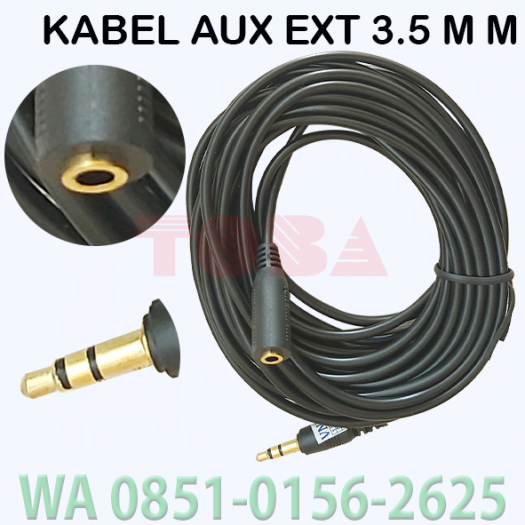 KABEL AUDIO 3.5 MM PERPANJANGAN MALE TO FEMALE 5 METER - KBL-AEX-MTFM5M