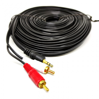 KABEL AUDIO 3.5 MM TO RCA 20 METER - KBL-AUD-TRCA20