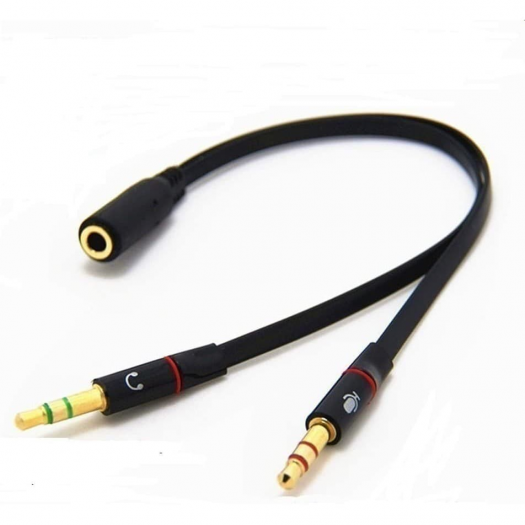 KABEL AUDIO 3.5 SPLITER 2 MALE TO 1 FEMALE - AUD-SPL-2MT1FM