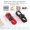 KABEL AUDIO 3.5 TO AUDIO 3.5 MM GOLD PLAT JACK VIVAN AUX01 NYLON 100 CM RED - KAU-VVN-AUX01R
