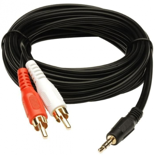 KABEL AUDIO 3.5MM TO RCA - 5 METER - KBL-AUD-TRCA5M
