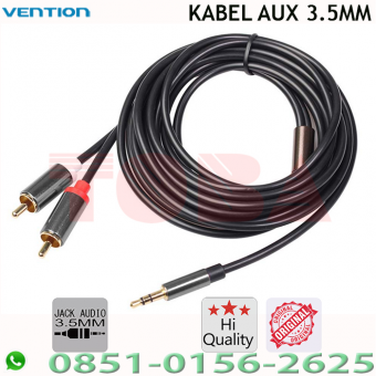 KABEL AUDIO AUX STEREO 3.5 TO RCA VENTION 5 METER - KAU-VEN-TRCA5M