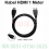 KABEL BULAT 1 METER - HITAM - HDMI TO HDMI V1.4 FULL HD - KBL-HDM-BL100C