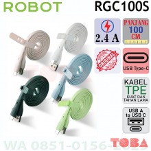 KABEL DATA TYPE C ROBOT RGC100S 2.4A 100 CM - KBD-RBR-GC100S