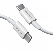 KABEL DATA VIVAN VORCC100 TYPE C TO TYPE C 3A 60 WATT - KBL-DVO-RCC100