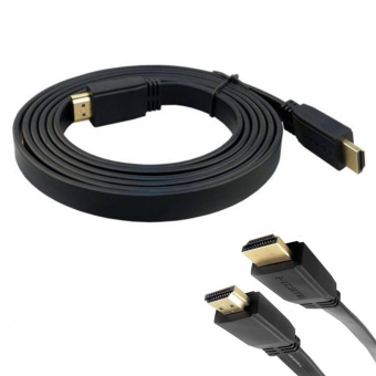 KABEL FLAT 3 METER - WARNA HDMI TO HDMI ULTRA HD  - KBL-OEM-HDFL3M