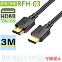 KABEL HDMI 4K UHD ROBOT RFH03 VER 2.0 - 3 METER - KHD-RBT-2RFH03