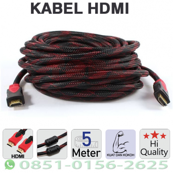 KABEL HDMI JARING 5 METER - HDMI TO HDMI V1.4 FULL HD - KBL-OEM-HDBL5M