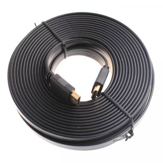 KABEL HDMI TO HDMI V1.4 FULL HD 10 METER FLAT WARNA - KBL-OEM-HDFL10