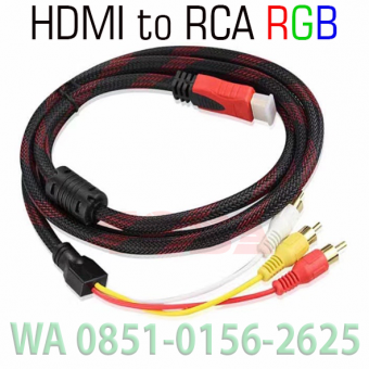 KABEL HDMI TO RCA RGB 150 CM - KBL-OEM-HDMCRA