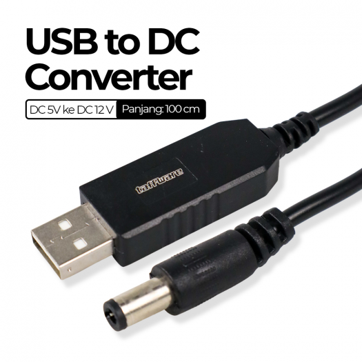KABEL USB POWER STEP UP 5 VOLT DC TO 12V DC - CON-USB-5V212V