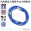 KABEL USB PRINTER 3 METER NETLINE VER 2.0 TRANSPARAN - KBL-NTL-USP3MT