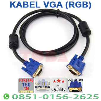 KABEL VGA STANDART 1.5 METER - HI QUALITY - KBL-OEM-VGASTD