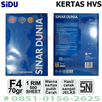 KERTAS HVS SINAR DUNIA F4 70 GR FOLIO - KER-SDU-F470GR