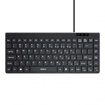 KEYBOARD USB MINI ROBOT RK10 - HITAM - KBM-RBT-RK10BK