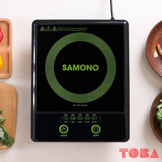 KOMPOR LISTRIK INDUKSI SAMONO WS-01 150-600 WATT TOUCH PANEL - HITAM  - SMN-KPi-WS01B5