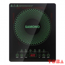 KOMPOR LISTRIK INDUKSI SAMONO WS-02 600 WATT TOUCH PANEL - HITAM  - SMN-KPi-WS02B6