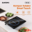 KOMPOR LISTRIK INDUKSI SAMONO WS-02S 100 SD 1000 WATT TOUCH PANEL - HITAM  - SMN-KPi-WS02SB