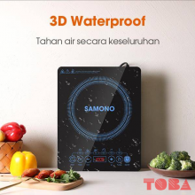 KOMPOR LISTRIK INDUKSI SAMONO WS-02S 100 SD 1000 WATT TOUCH PANEL - HITAM  - SMN-KPi-WS02SB