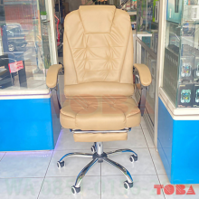 KURSI KANTOR 1030 KULIT KHALI HIDROLIS + FOOT REST - KRS-KTB-1030KH