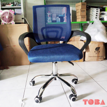 KURSI KANTOR 888 HIDROLIS UKURAN 59X63X93 - BLUE - KRS-KTB-888BBL
