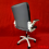 KURSI KANTOR 910 KULIT BLACK - KRS-KTB-910LBK