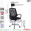 KURSI KANTOR HIDROLIS 777 + SANDARAN KEPALA - HITAM - KRS-KTB-777BLK