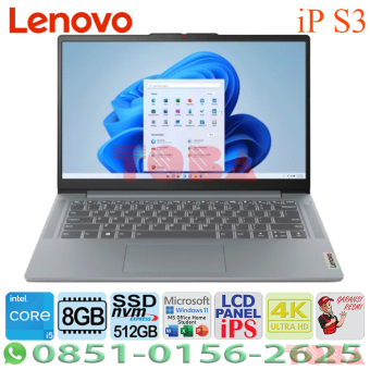 LAPTOP LENOVO IDEAPAD SLIM 3 07EID iNTEL CORE i5-13420H - 8GB - 512GB WIN11 + OHS 14inch WUXGA LUNA GREY - NBL-iS3-7EiDi5