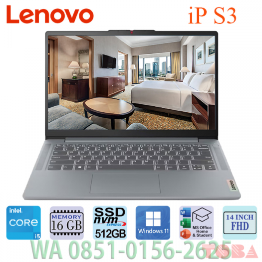 LAPTOP LENOVO IP SLIM 3 14IAH8 077ID i5-12450H/16GB/512GB WIN11 OHS 14inch FHD GREY - NBL-iPS-3077iD