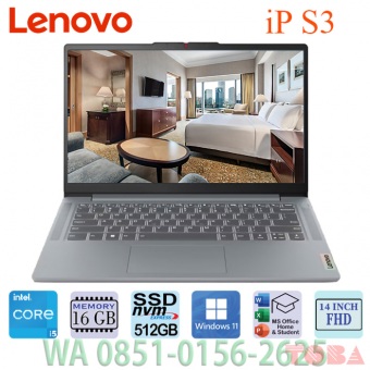 LAPTOP LENOVO IP SLIM 3 14IAH8 077ID i5-12450H/16GB/512GB WIN11 OHS 14inch FHD GREY - NBL-iPS-3077iD