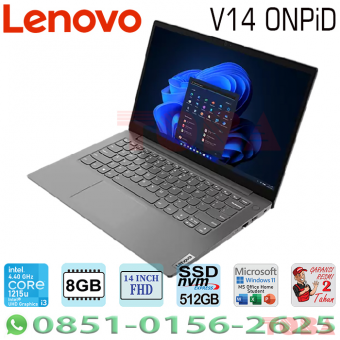 LAPTOP LENOVO V14 ONPiD iNTEL CORE i3-1215u RAM 8 GB - SSD512GB - WIN11 + OHS - 14 INCH FHD GREY - NBL-V14-NPIDi3