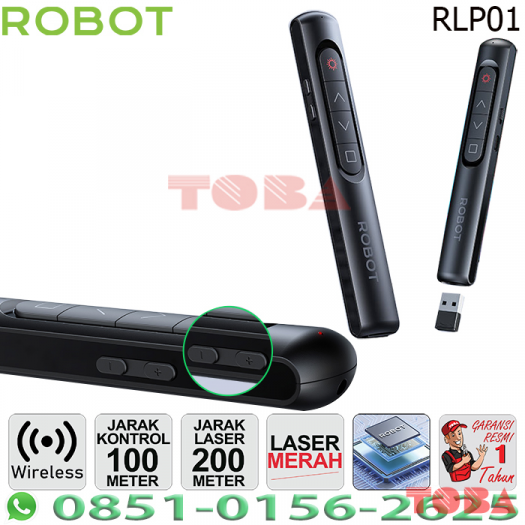 LASER POINTER PRESENTER ROBOT RLP01  - PRT-RBT-RLP01B