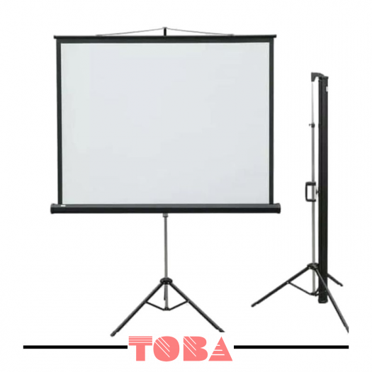 LAYAR PROYEKTOR TRIPOT 96 INCH MYSCREEN FOKUS  - LYR-FCS-TRP96i
